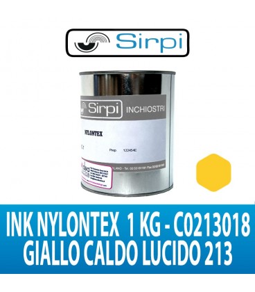 INK NYLONTEX GIALLO CALDO LUCIDO 213 SIRPI