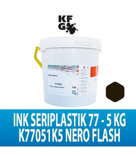 INK SERIPLASTIK 77 NERO FLASH CURE KG 5 KFG