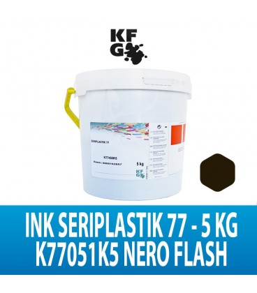 INK SERIPLASTIK 77 NERO FLASH CURE KG 5 KFG