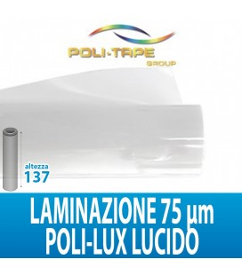 LAMINAZIONE P.LUX720 LUCIDO POL. UV50% 75MIC 50MTL POLITAPE H137