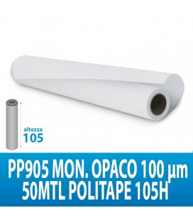 PVC ADES. PP905 MON. OPACO 100MIC 50MTL POLITAPE 105H