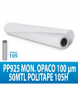 PVC ADES. PP925 MON. OPACO R.GRIGIO 100MIC 50MTL POLITAPE H105