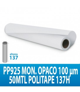 PVC ADES. PP925 MON. OPACO RETRO GRIGIO 100MIC 50MTL POLITAPE H137