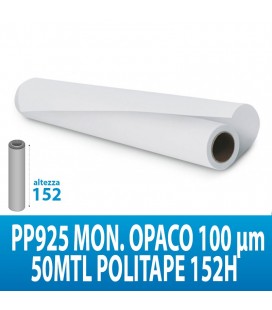 PVC ADES. PP925 MON. OPACO 100MIC 50MTL POLITAPE H152