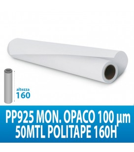 PVC ADES. PP925 MON. OPACO RETRO GRIGIO 100MIC 50MTL POLITAPE H160